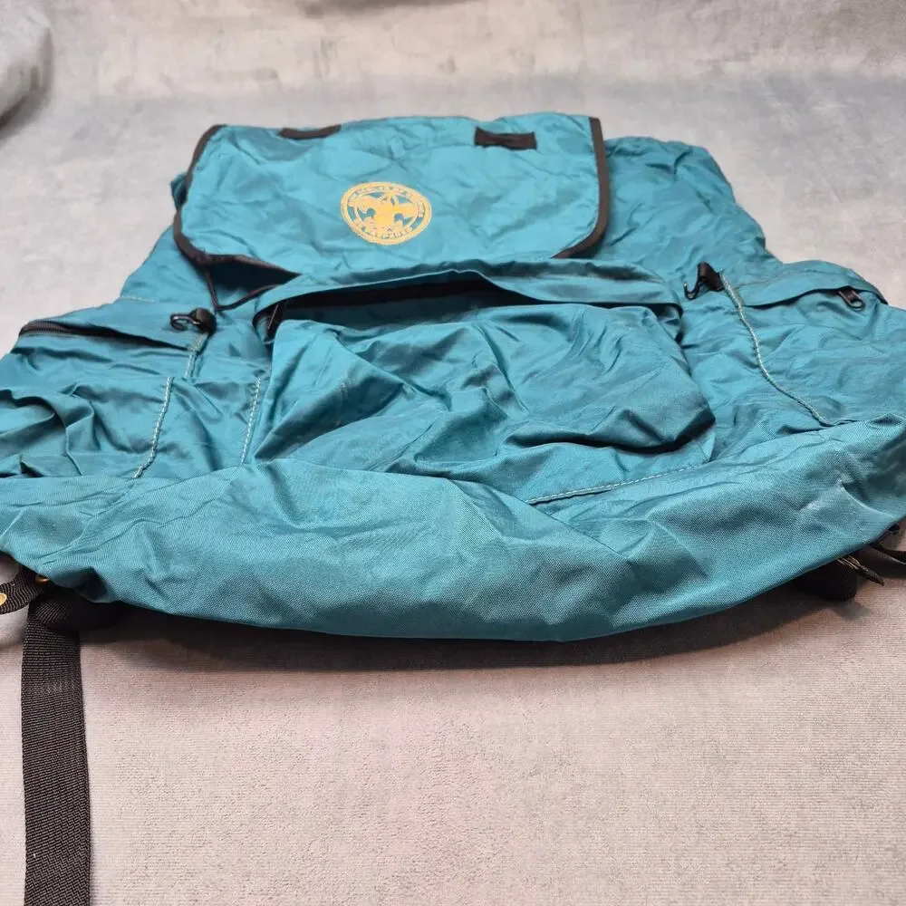 Boy Scouts of America Vintage Green Nylon Hiking Outdoors Backpack NO Frame